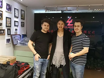 Canadian client visit for glass sauce bottles