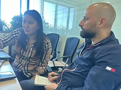 Australian client visit for glass honey jars