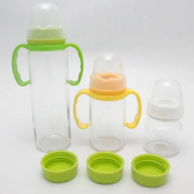 Straight cylindrical glass baby bottles (60ml / 150ml / 240ml)