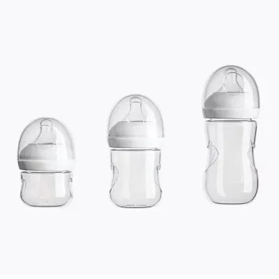 Easy-grip glass baby bottles (60ml / 150ml / 240ml)