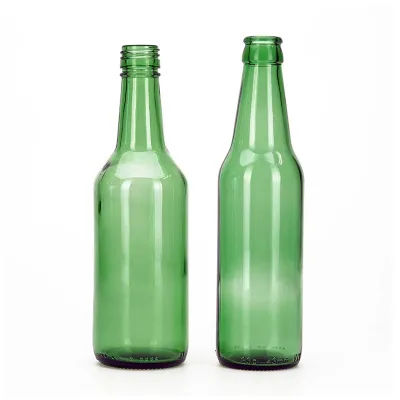 Green glass beer bottles (330ml / 500ml)