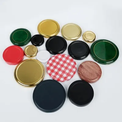 30mm, 38mm, 43mm, 48mm, 53mm, 58mm tinplate caps