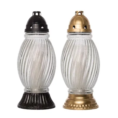 Glass Cemetery Lights & Glass Tomb Lamps
