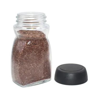 Classic flat glass coffee jars (50g)