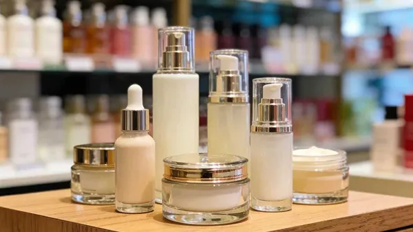 Glass Cosmetic Containers & Makeup Jars