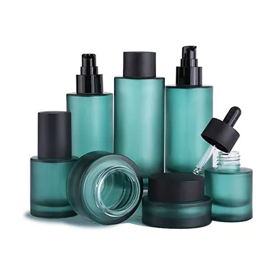 Glass Cosmetic Containers & Makeup Jars