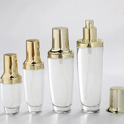 Frosted cosmetic jars and bottle sets