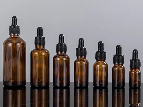 Available glass essential oil bottle styles