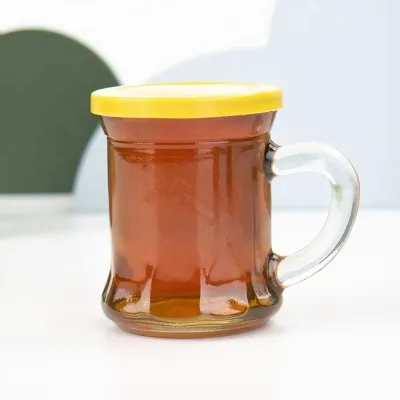 Available glass honey jar styles