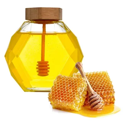 Available glass honey jar styles