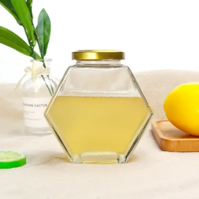 Available glass honey jar styles