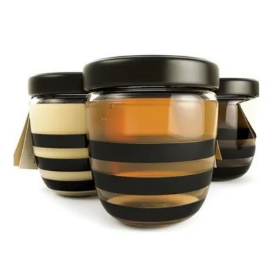 Available glass honey jar styles