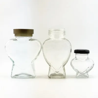 Available glass honey jar styles