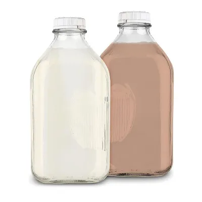 64 oz glass milk bottles