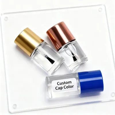 Available glass nail polish bottle styles
