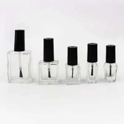 Available glass nail polish bottle styles