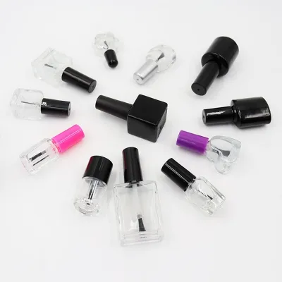 Available glass nail polish bottle styles