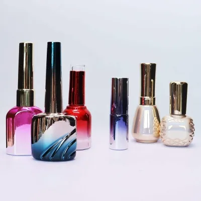 Available glass nail polish bottle styles