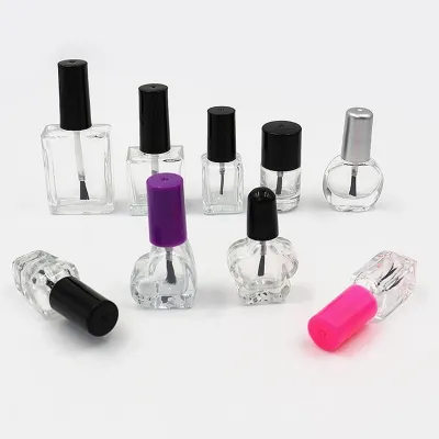 Available glass nail polish bottle styles
