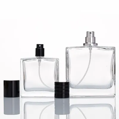 Oblate glass perfume bottles (30ml / 50ml / 100ml)