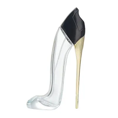 High-heel-shaped glass perfume bottles
