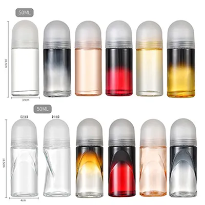Available glass roll-on bottle styles