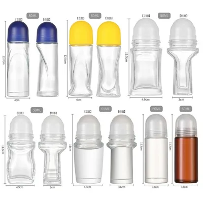 Available glass roll-on bottle styles