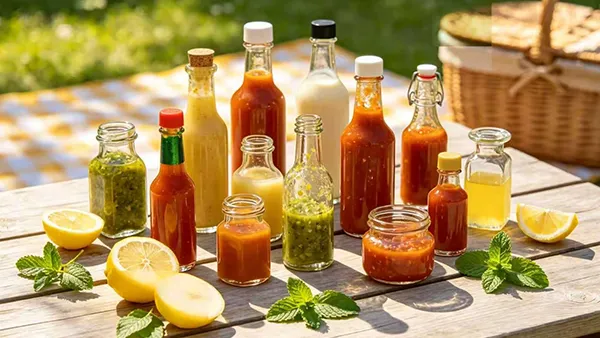 Glass Sauce Bottles