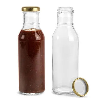Available glass sauce bottle styles