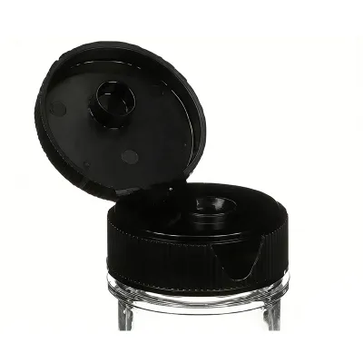 Plastic flip-top caps