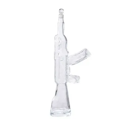 Custom-shaped glass spirits bottles