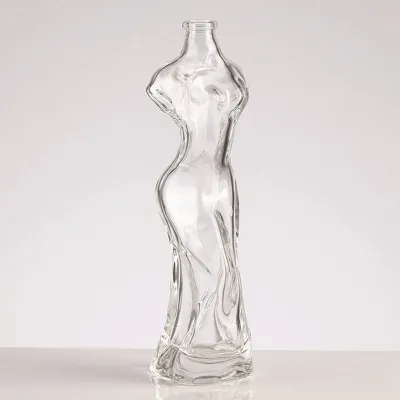 Female-figure glass spirits bottles (300ml)