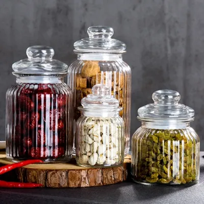 Glass Storage Jars & Wide Mouth Jars