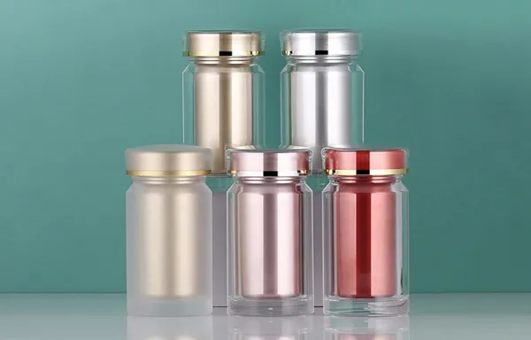 Glass Health Supplement Bottles (Wide Mouth Packer Bottles)