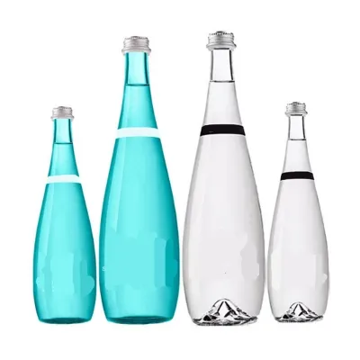 Available glass water bottle styles