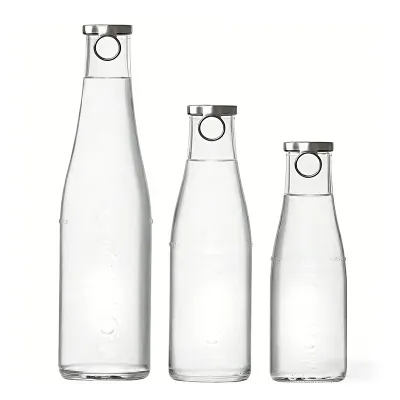 Available glass water bottle styles