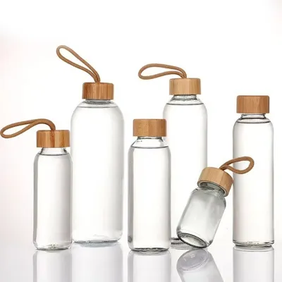 Available glass water bottle styles