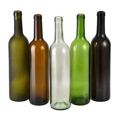 Glass wine bottles in multiple colors (500ml / 750ml)
