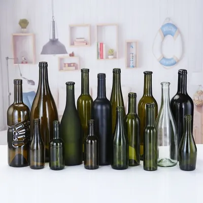 Glass wine bottles in various styles (375ml–1000ml)