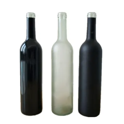 Matte and frosted glass wine bottles (750ml)
