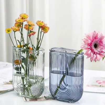 Hydroponic Plant Glass Vases & Glass Flower Pots