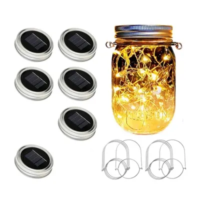 Mason jars with LED light