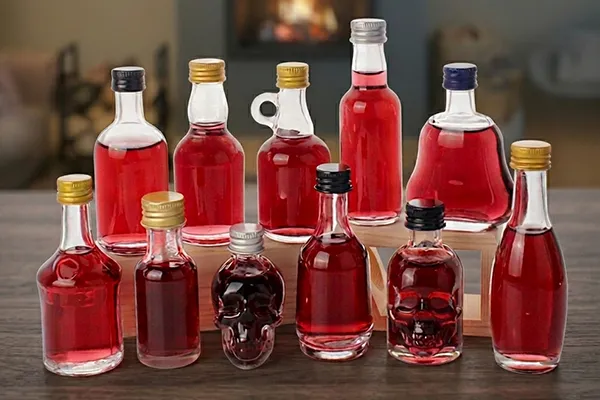Mini Glass Liquor Bottles