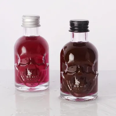Custom-design mini glass liquor bottles (50ml)