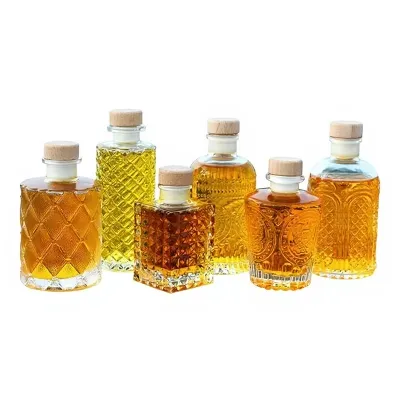 50ml to 100ml - wooden cork / glass stopper